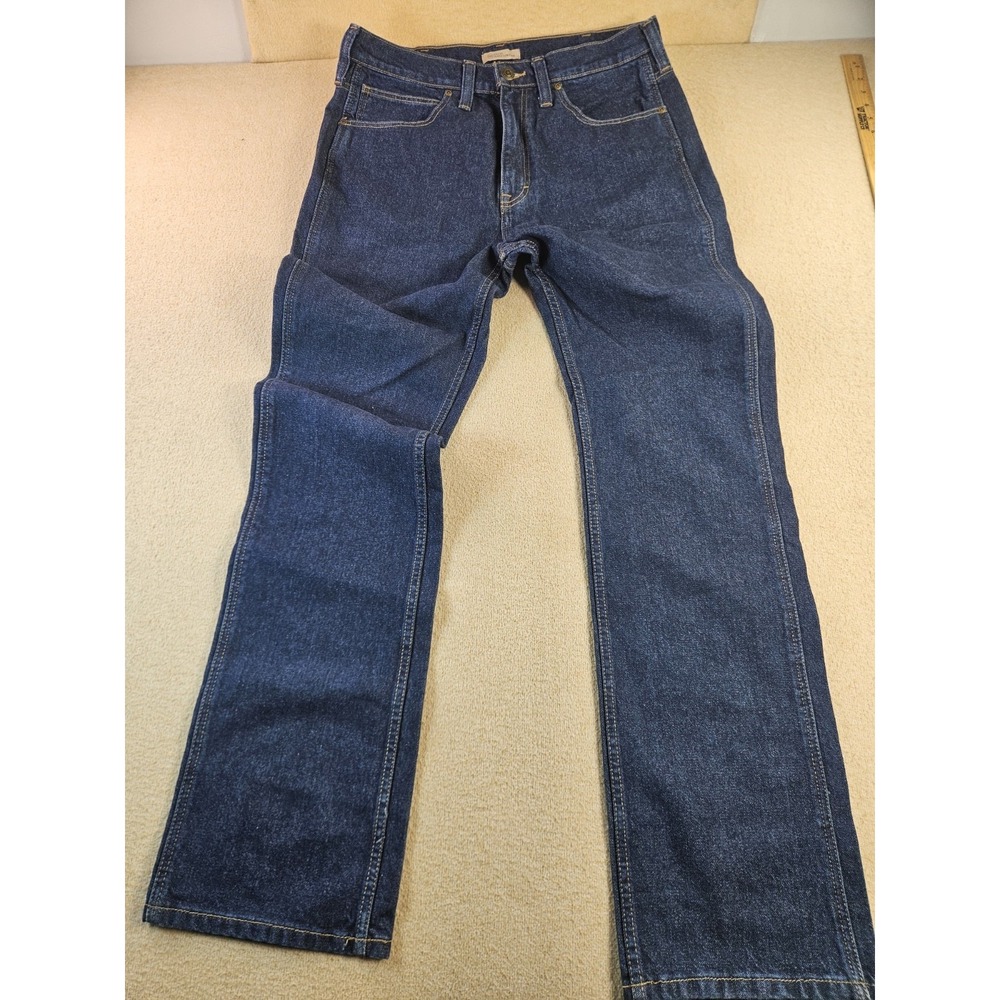 Blue Ranchwear Men's Jeans 36x34 Dark Wash 100% Cotton Straight Leg Western